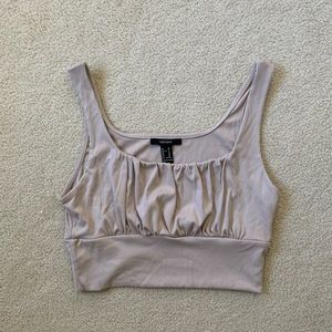 Crop ruched tank
